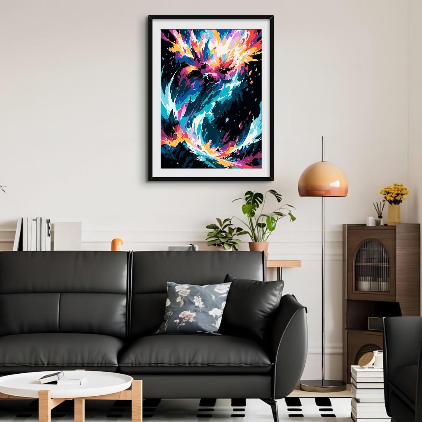 Paint by Numbers Kit for Adults,Paint by Number for Adults,Abstract Colorful Art Painting Kit for Home Wall Decor 16x20 Inch(Without Frame)
