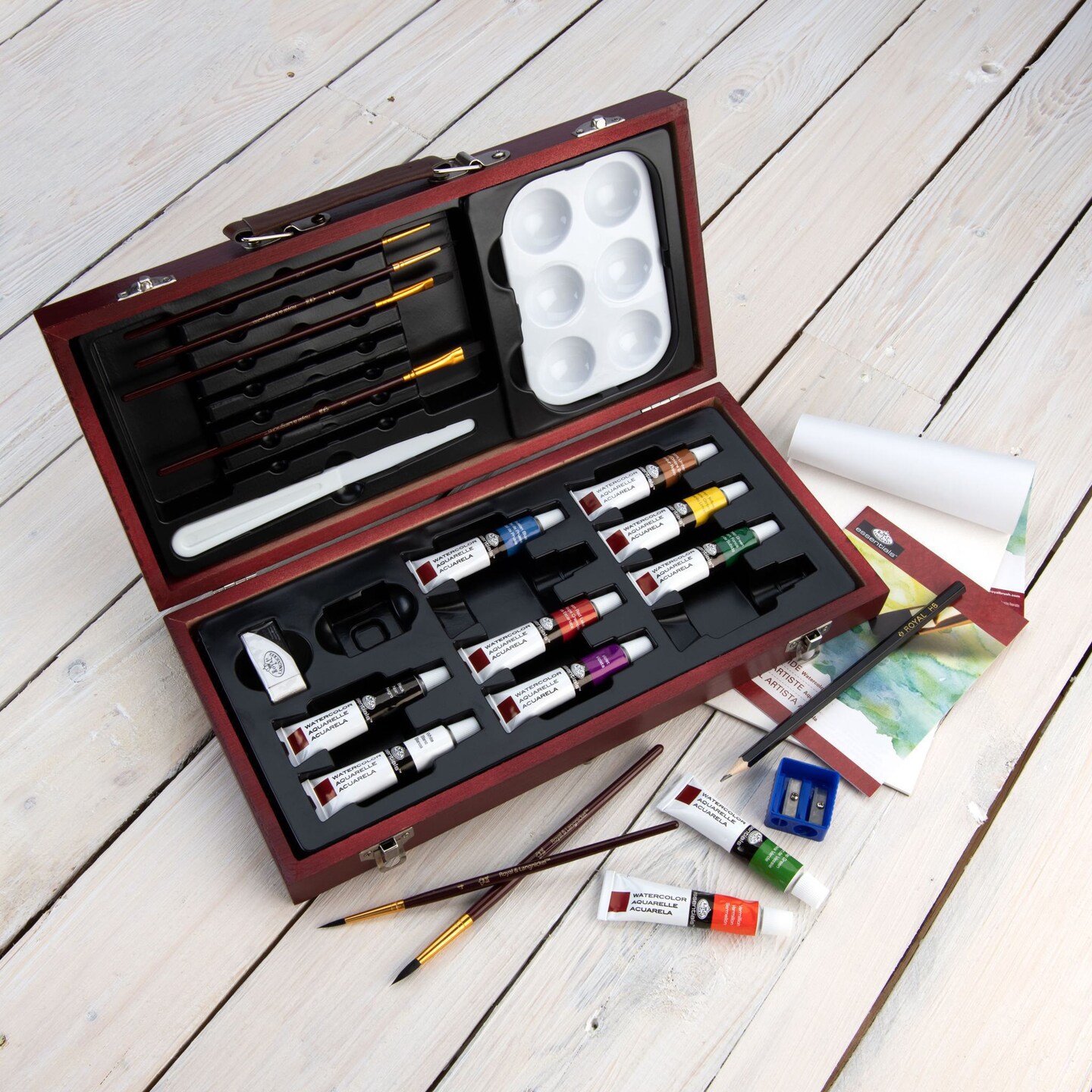 RSET-WAT3000 | Essentials™ 24pc Watercolor Painting Travel Art Set