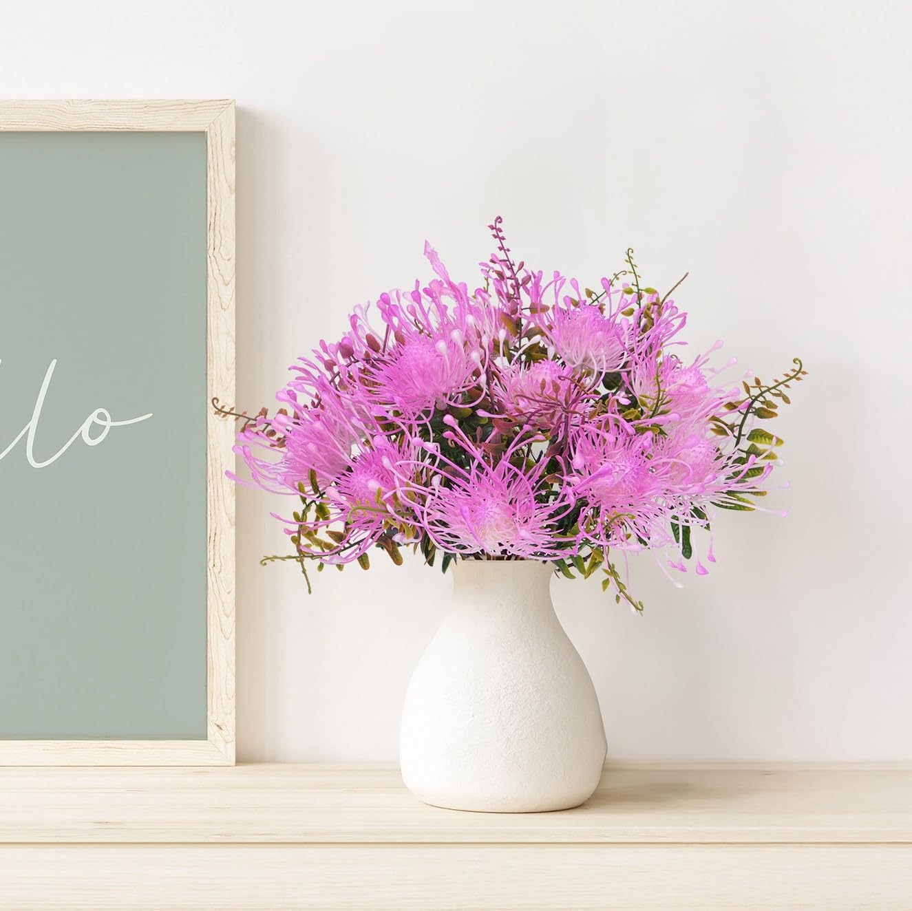 3pcs Plastic Flowers Purple Flowers Artificial Fake Mums Chrysanthemum Purple Centerpieces for Table Home Bathroom Table Centerpieces Ourdoor Decor