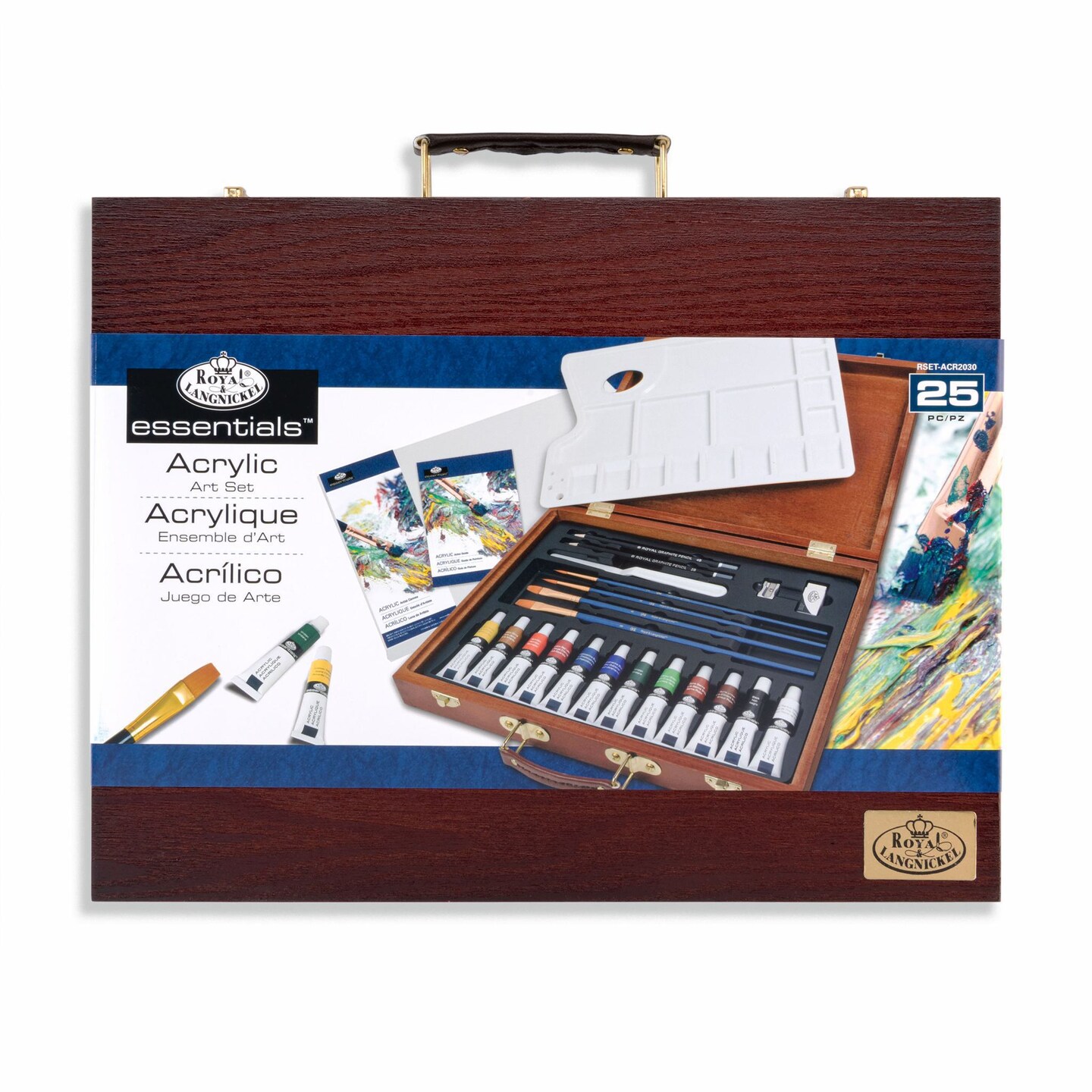 RSET-ACR2030 | Essentials&#x2122; 25pc Acrylic Painting Travel Art Set