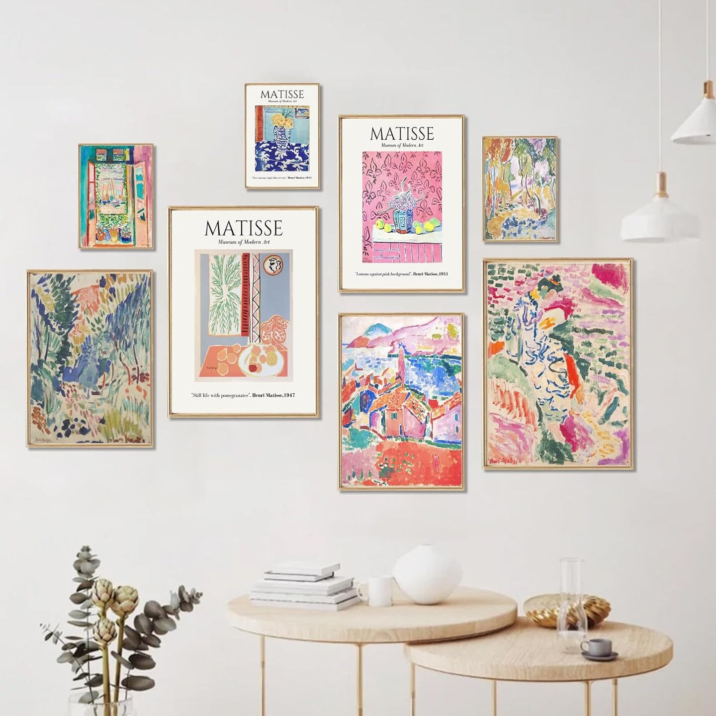 Matisse Wall Art Prints, Matisse Eclectic Wall Decor, Henri Matisse Exhibition Posters for Room Aesthetic, Minimalist Abstract Vintage Gallery Canvas Paintings, Maximalist Eclectic Home Decor