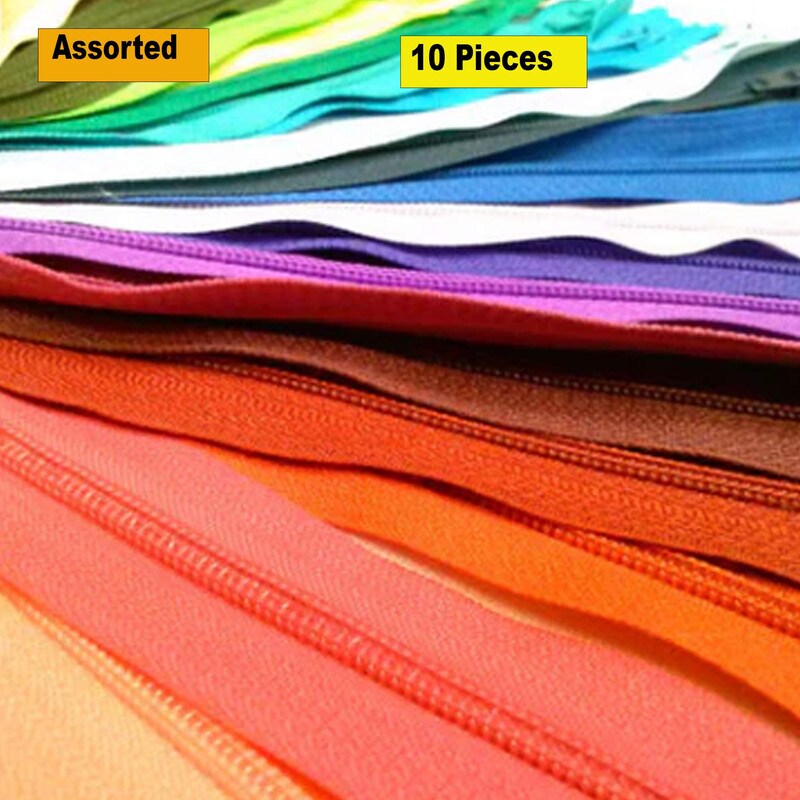 Nylon Zippers 6 Inches Coil #3 Closed Bottom