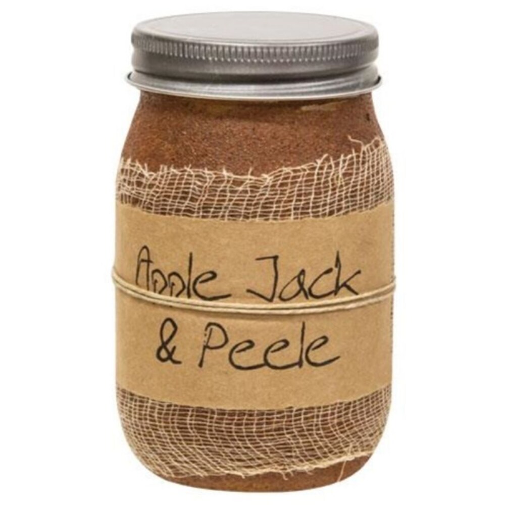 Apple Jack &#x26; Peel Jar Candle 16 oz Warm Cinnamon Apple Clove Scented Candle