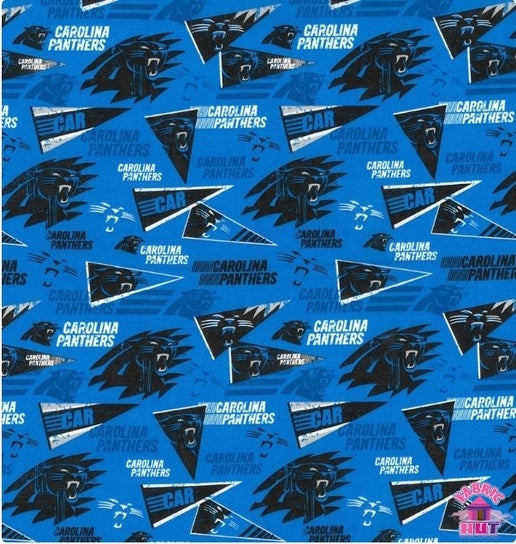 Licensed NFL Carolina Panthers Retro Cotton 70317D Fabric by the Yard
