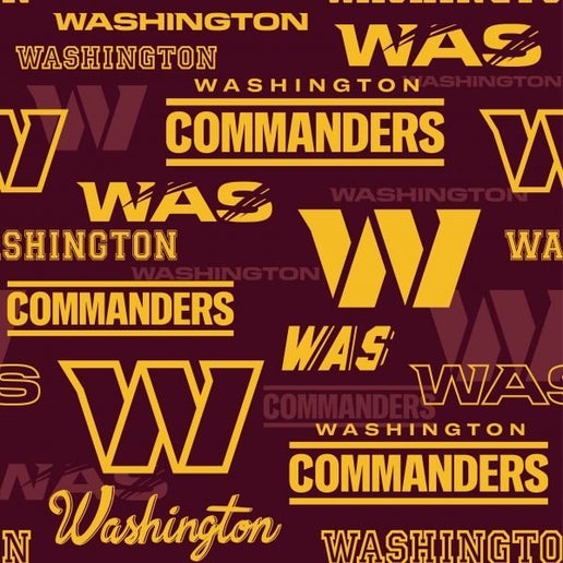 Licensed NFL Washington Commanders Cotton 70530-D Fabric by the Yard