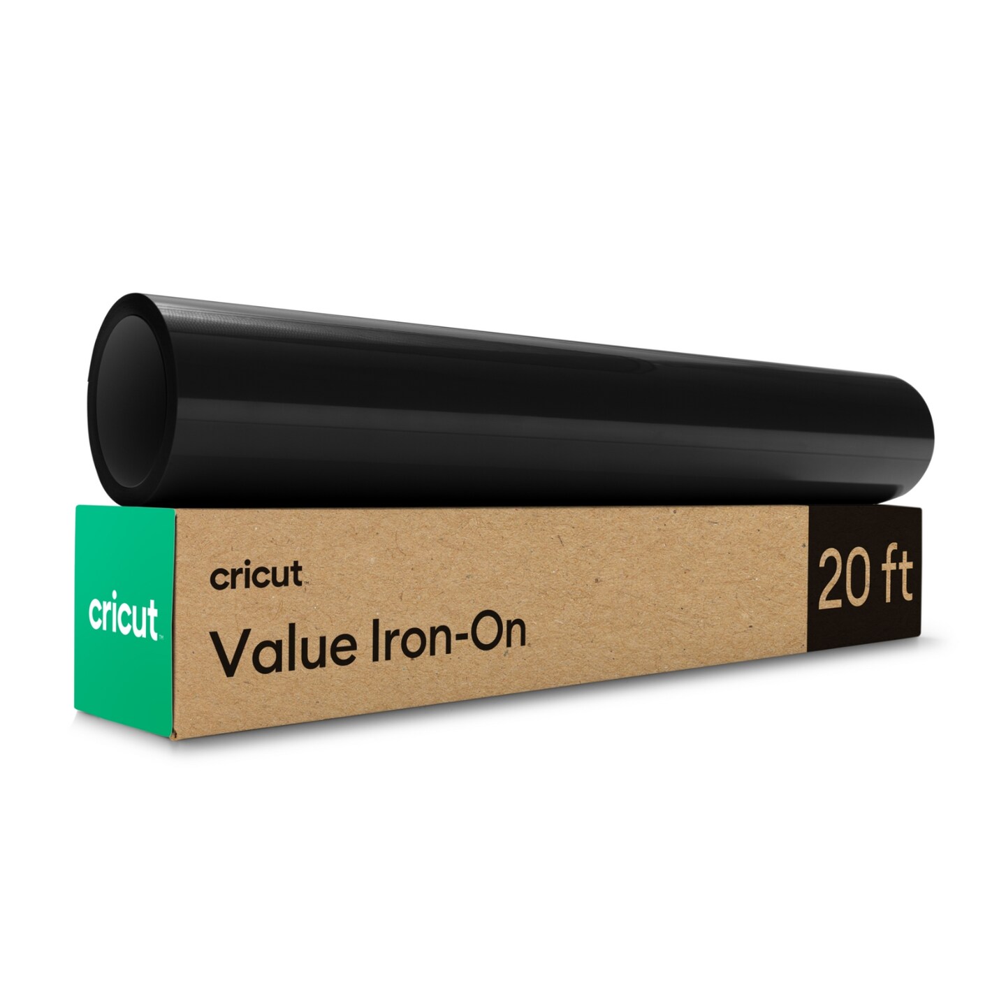 Cricut Value Iron-On Roll - Black Heat Transfer Vinyl 12 in x 20 ft