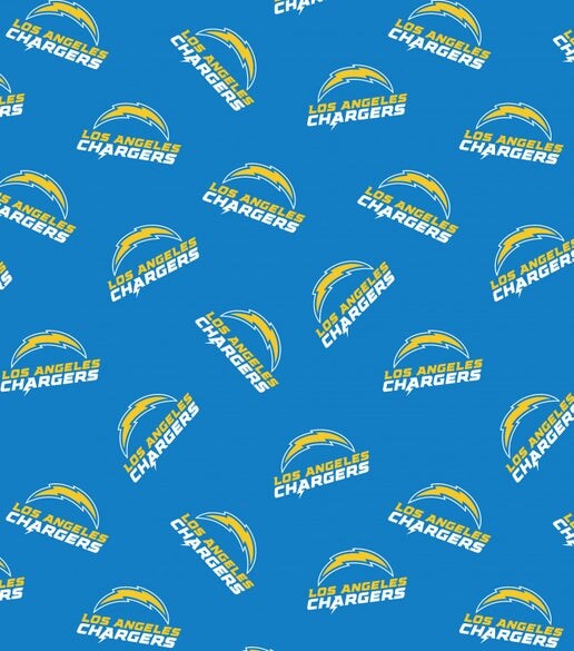 Licensed NFL Los Angeles Chargers Cotton 70409-D Fabric by the Yard