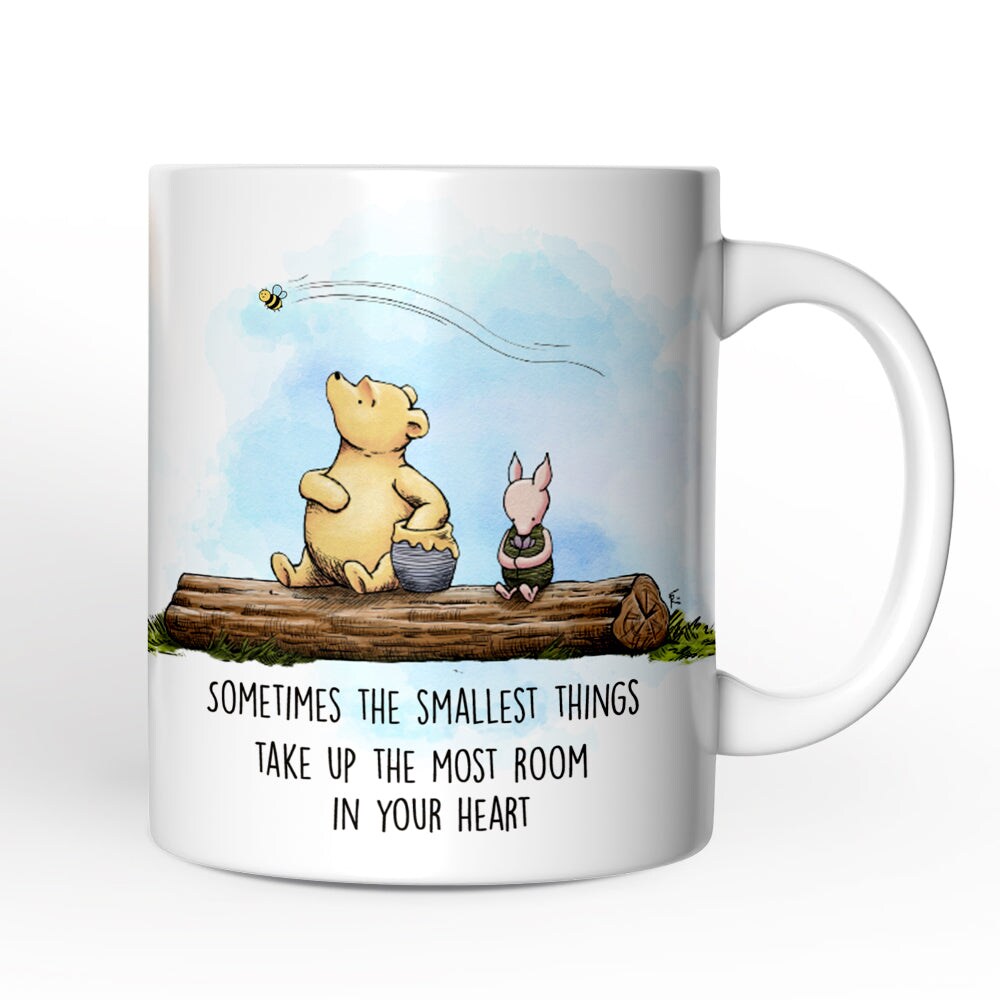 Pooh Bear&#x2019;s Heartwarming Quote Mug, Sentimental Appreciation Gift