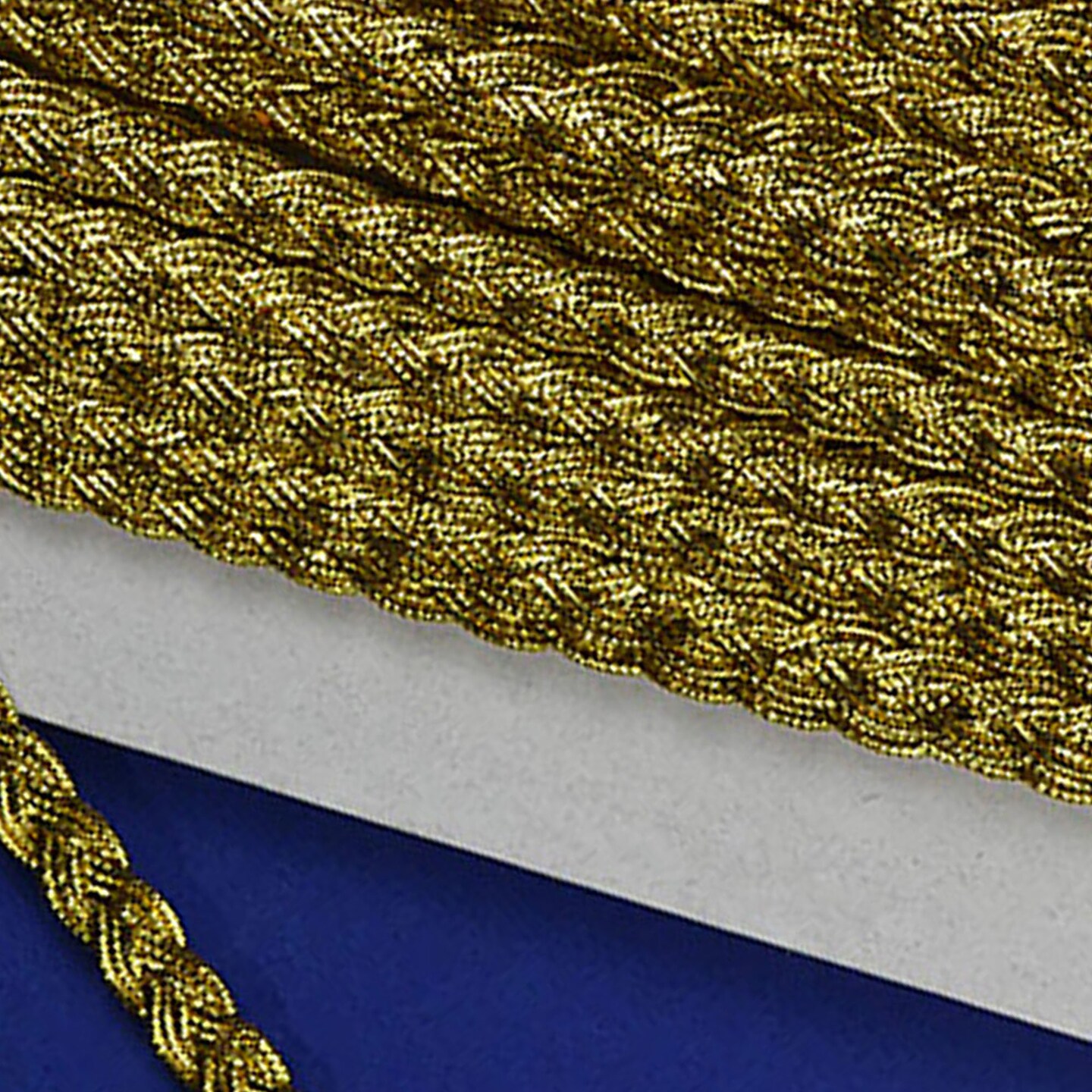5/16"x 15 Yards Gold with Gold Trim 5 Packs Metallic Braid Trims