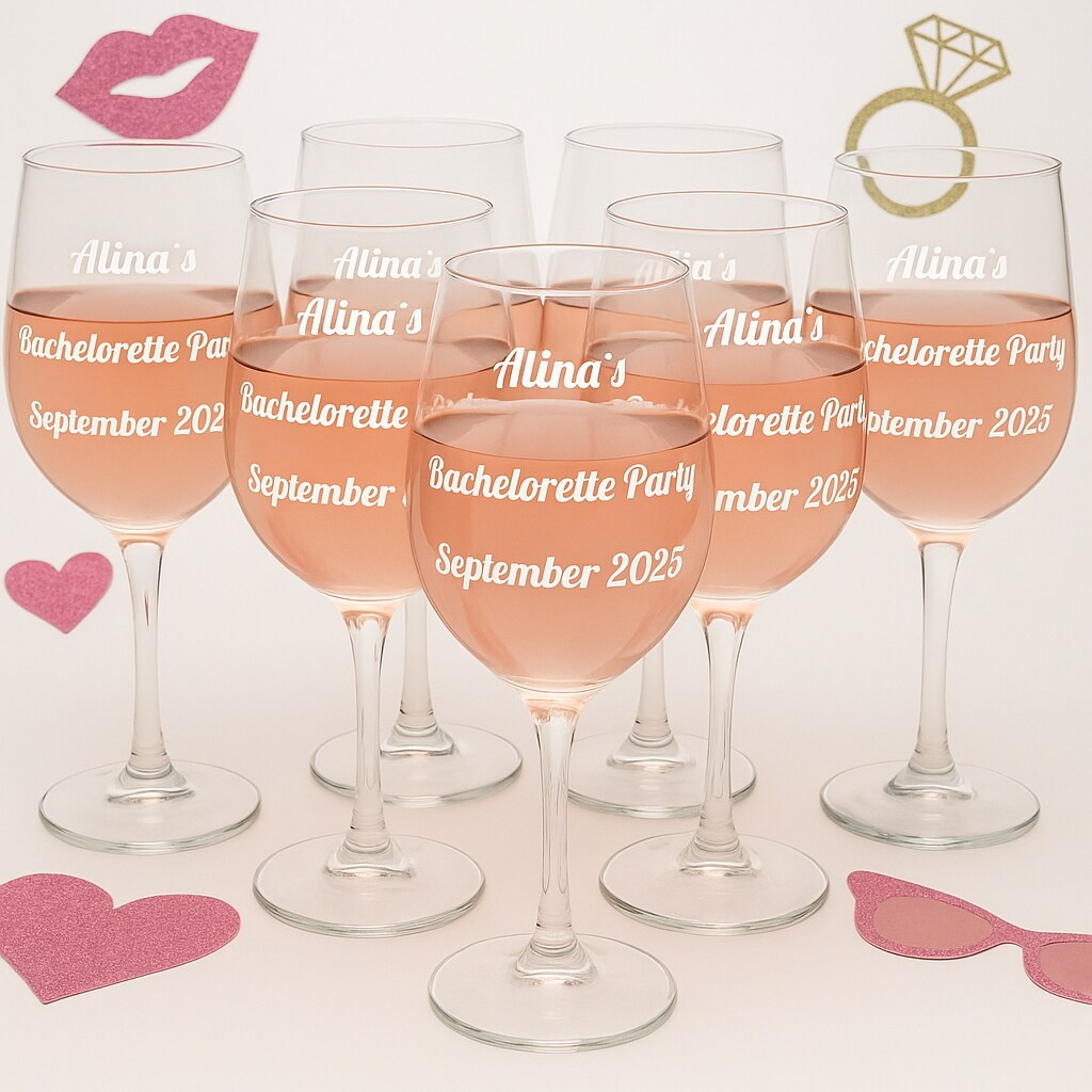 Custom Wine Glass Decals Set of 8, Bachelorette Party Vinyl Stickers,  Personalized Bride Tribe Drinkware Labels, Bridal Shower Stickers a100 |  MakerPlace by Michaels