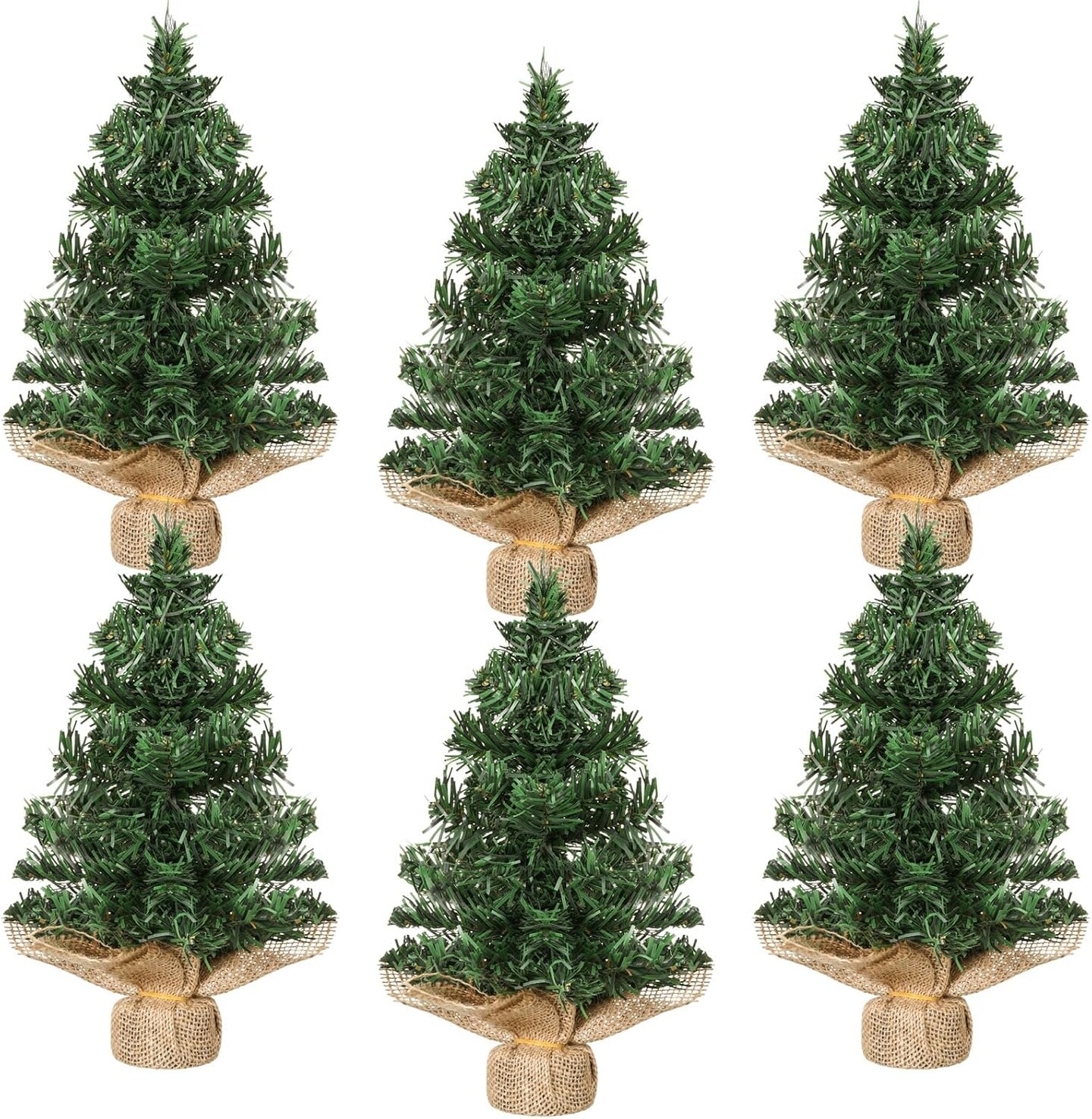 Tabletop 6 Pcs Mini Christmas(Simple Style)11&#x22;D x 3&#x22;W x 7&#x22;H