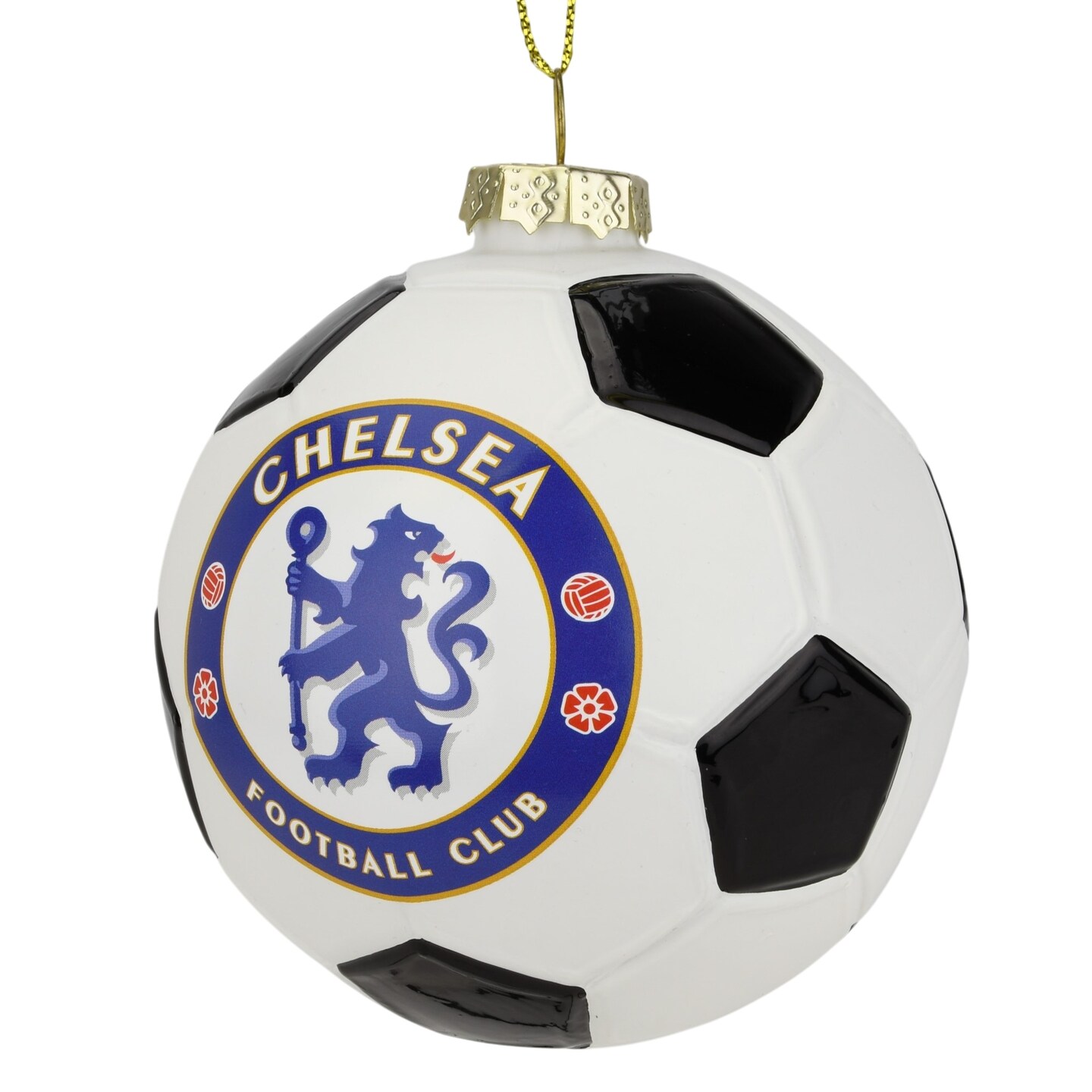 Tree Buddees x Chelsea F.C. Official Football Club Bauble Limited Edition Christmas Ornament - Glass Soccer Ball