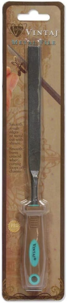 Vintaj Large File #2 Cut, .40" Wide by 2.75" Long for Smooth Finishes in Jewelry Making and Arts & Crafts