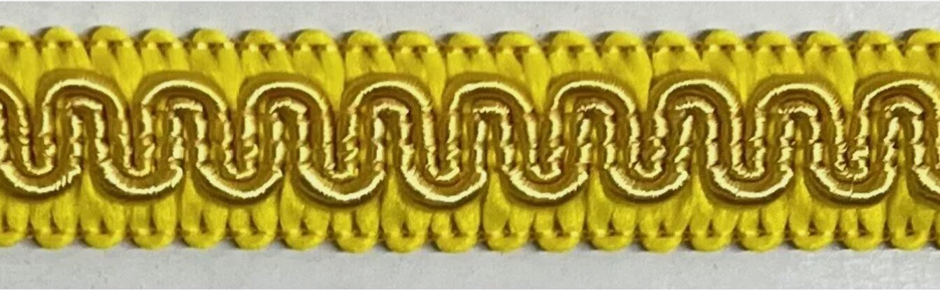 1/2" Scroll Braid Gimp w/ Backing - 10 Continuous Yards - Many Color Options!