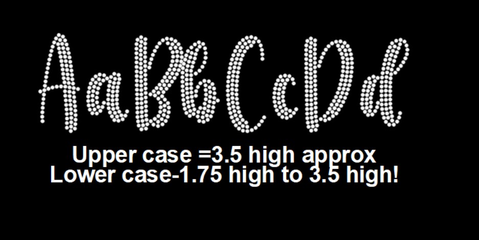 Script Rhinestone names, Iron on rhinestone words, iron on bling names ...