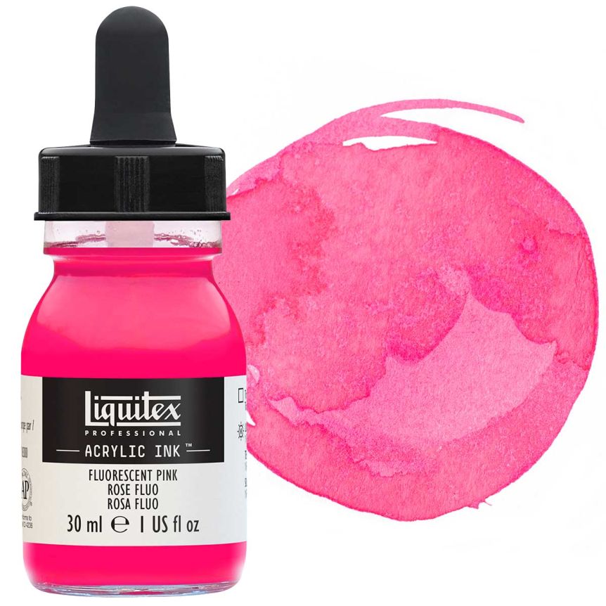 Liquitex Professional Acrylic Ink 30ml Bottle Fluorescent Pink