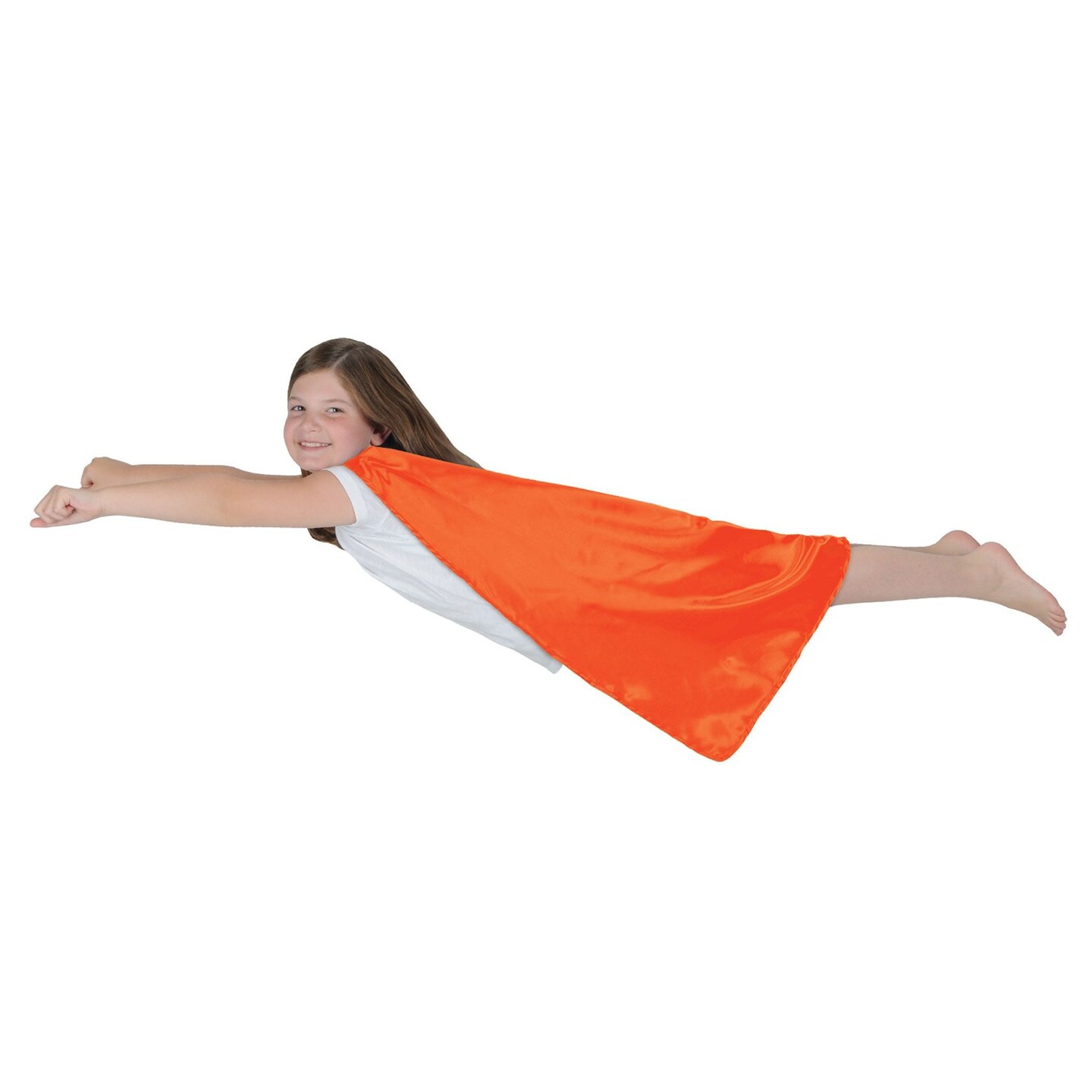 12 Pack Bulk Orange Fabric Cape with String Tie Spirit & Hero Costumes
