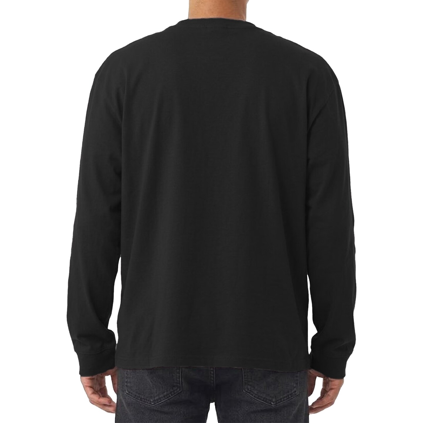 BELLA + CANVAS Blank Craft Heavyweight Long Sleeve Tee, Perfect for DIY Ribbed Cuffs T-Shirt