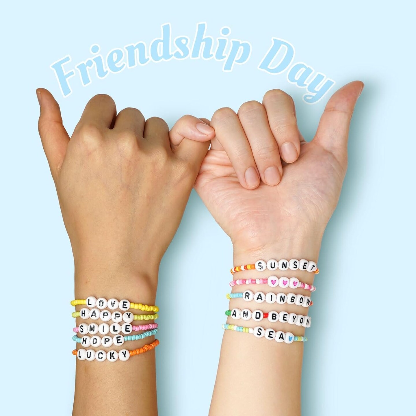 24-Color Friendship Bracelet Kit – 10,000 Pcs 3mm Glass Seed Beads with Alphabet Beads, Needles & Elastic Cord for DIY Jewelry Making