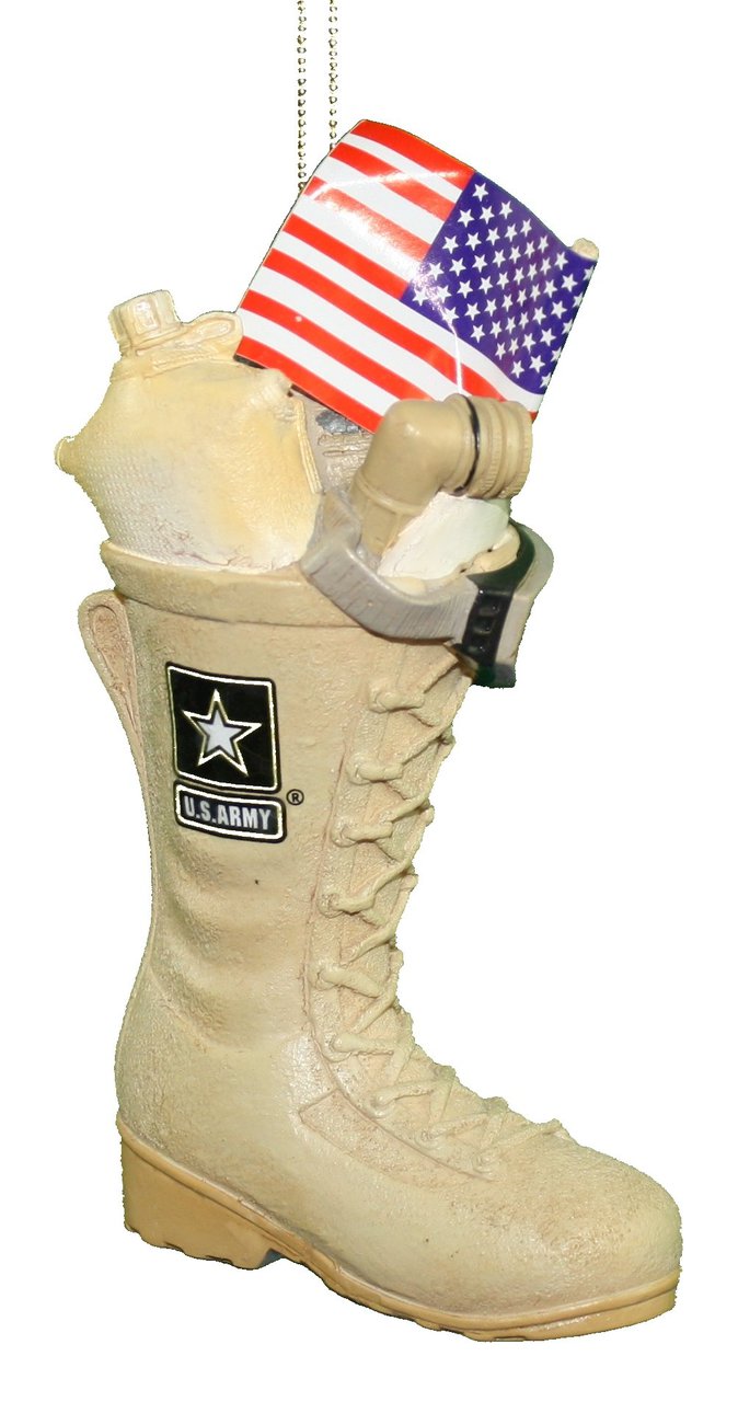 Army Boot With USA Flag Ornament | Michaels