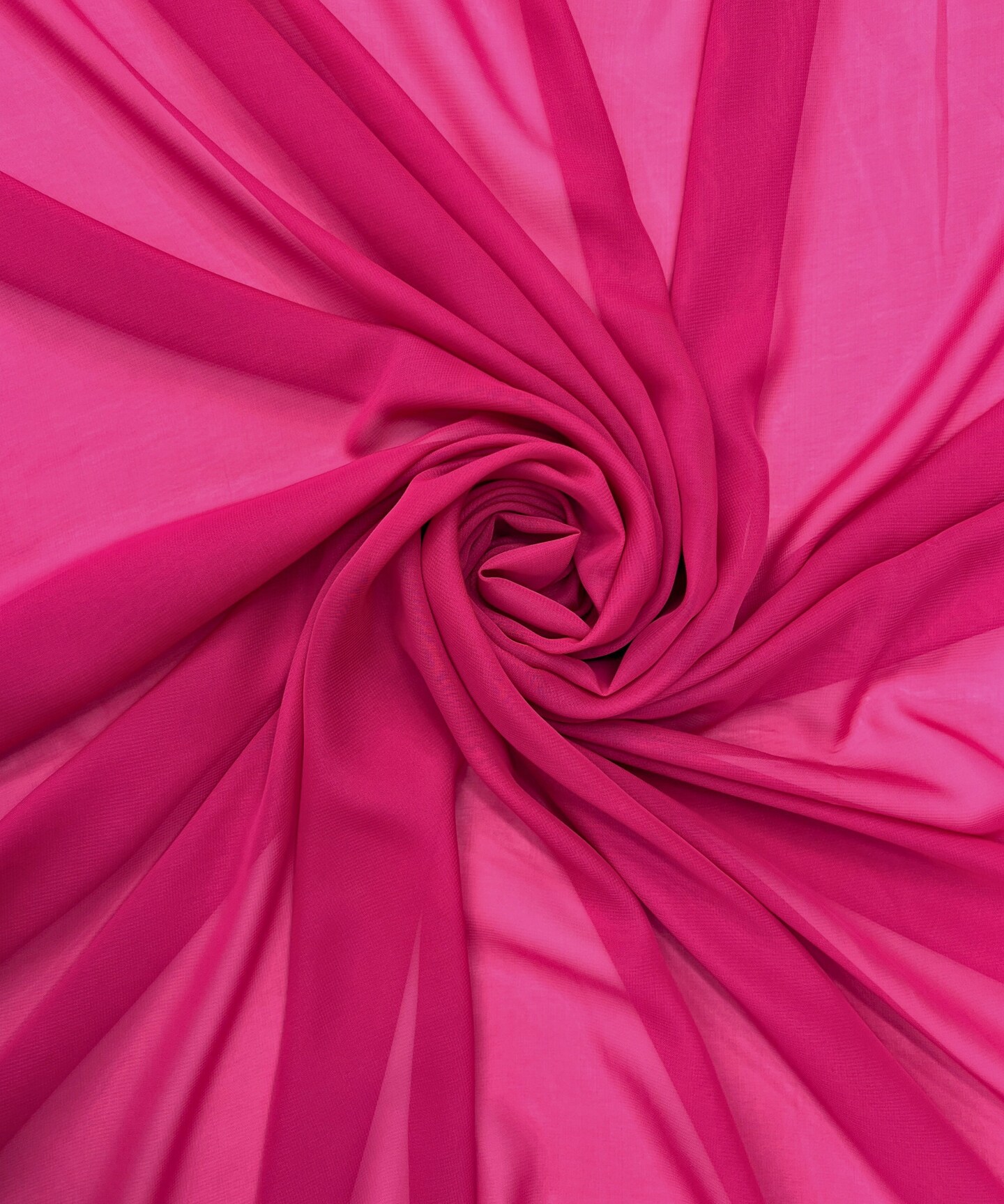 Fuchsia Matte Chiffon Fabric by the Yard, 58" Wide Lightweight Sheer Draping Fabric for Chuppah, Wedding Arch, Table Runner