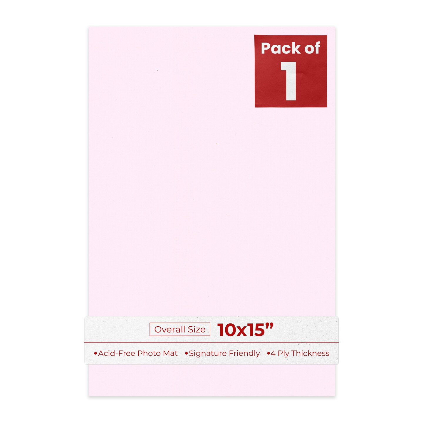 Hollyhock Pink 10x15 Uncut Mat Board - Blank Sheets, No Opening, Color ...