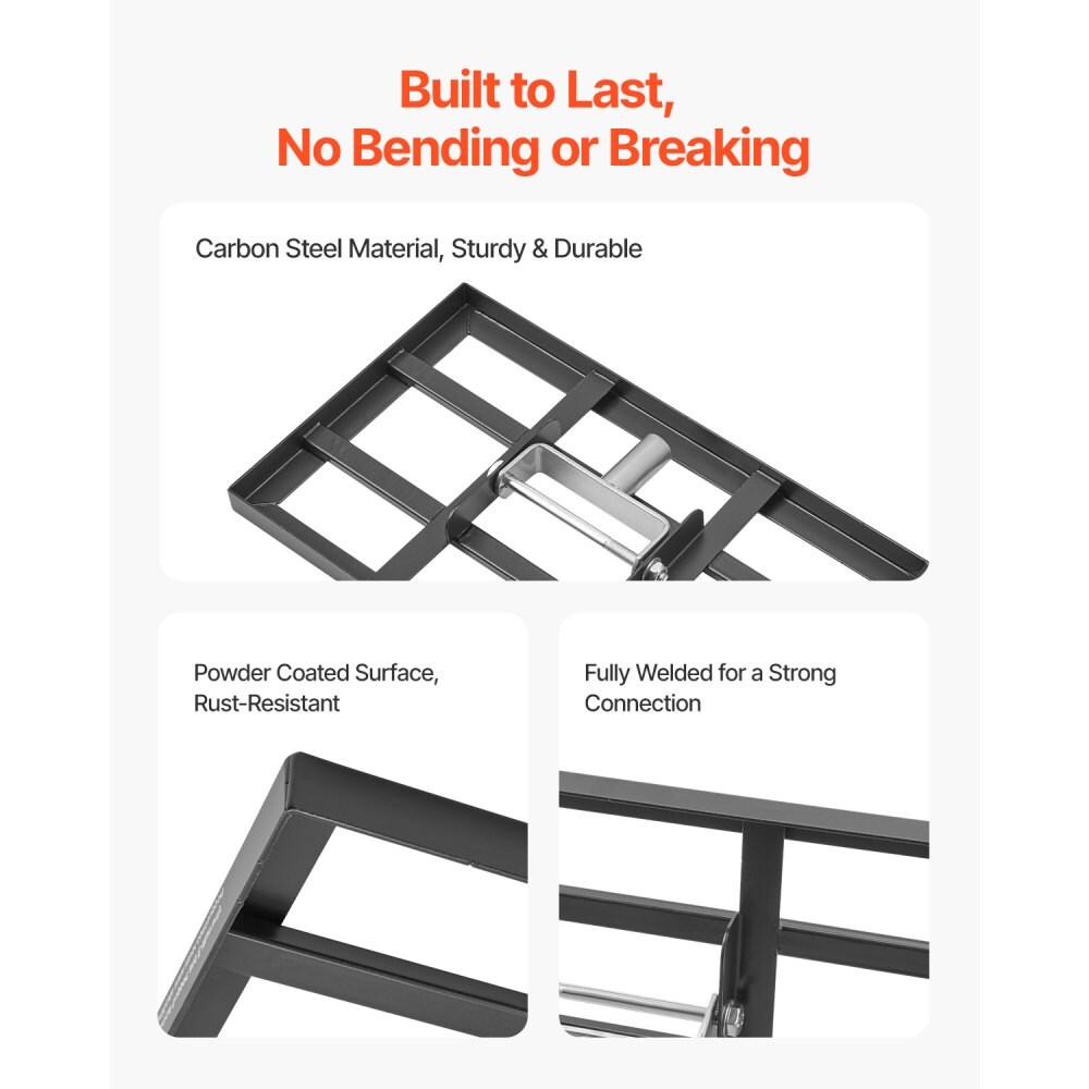 Lawn Leveling Tool 78" Handle, 17x10" Plate, Effort-Saving Adjustable Rake