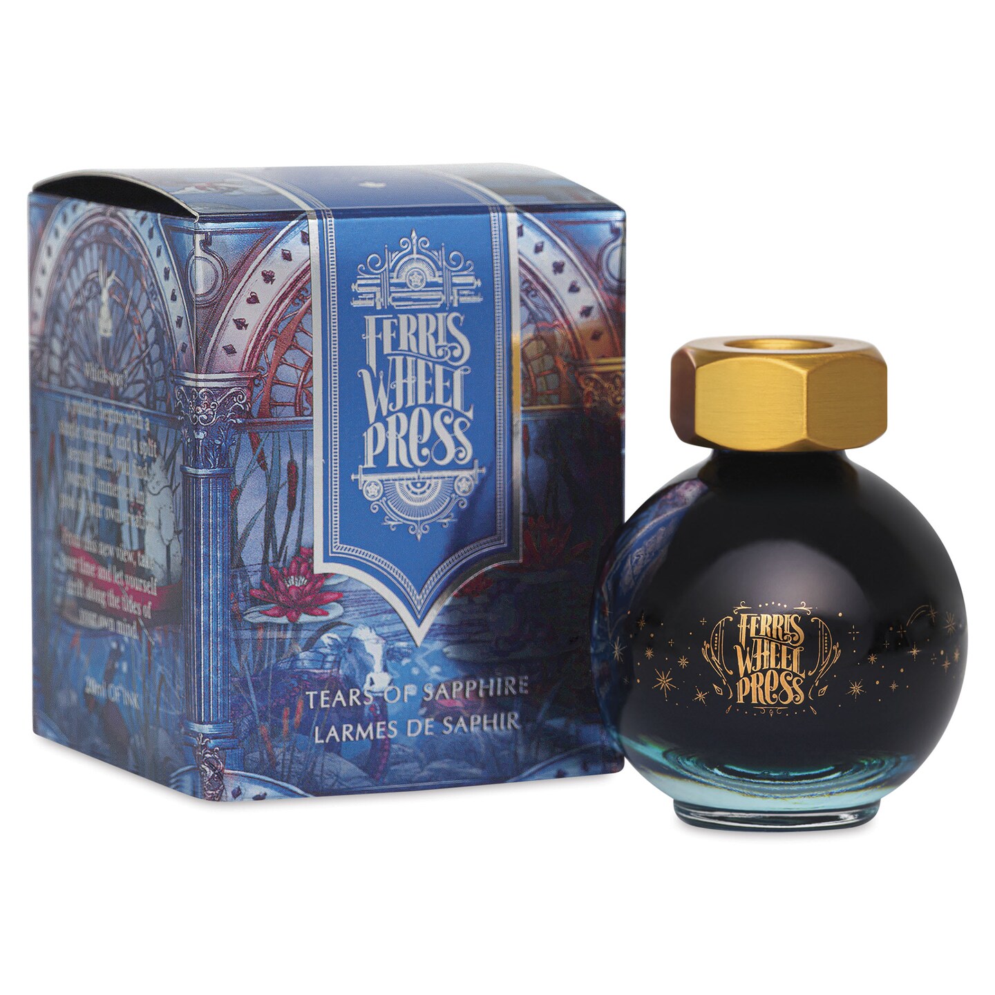 Ferris Wheel Press Ferritales Fountain Pen Ink - Tears of Sapphire, 20 ml