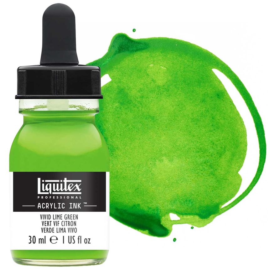 Liquitex Professional Acrylic Ink 30ml Bottle - Vivid Lime Green