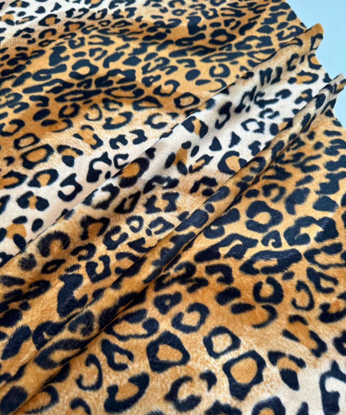 Animal Print Velboa Fabric by the Yard, 60" Wide Low-Pile Faux Fur Plush Fabric