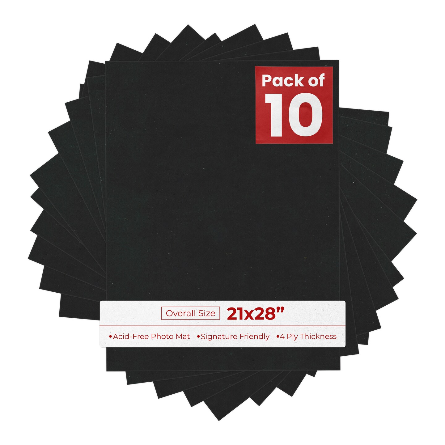 21x28 Black Suede 21x28 Uncut Mat Board - Blank Sheets, No Opening, Color ...