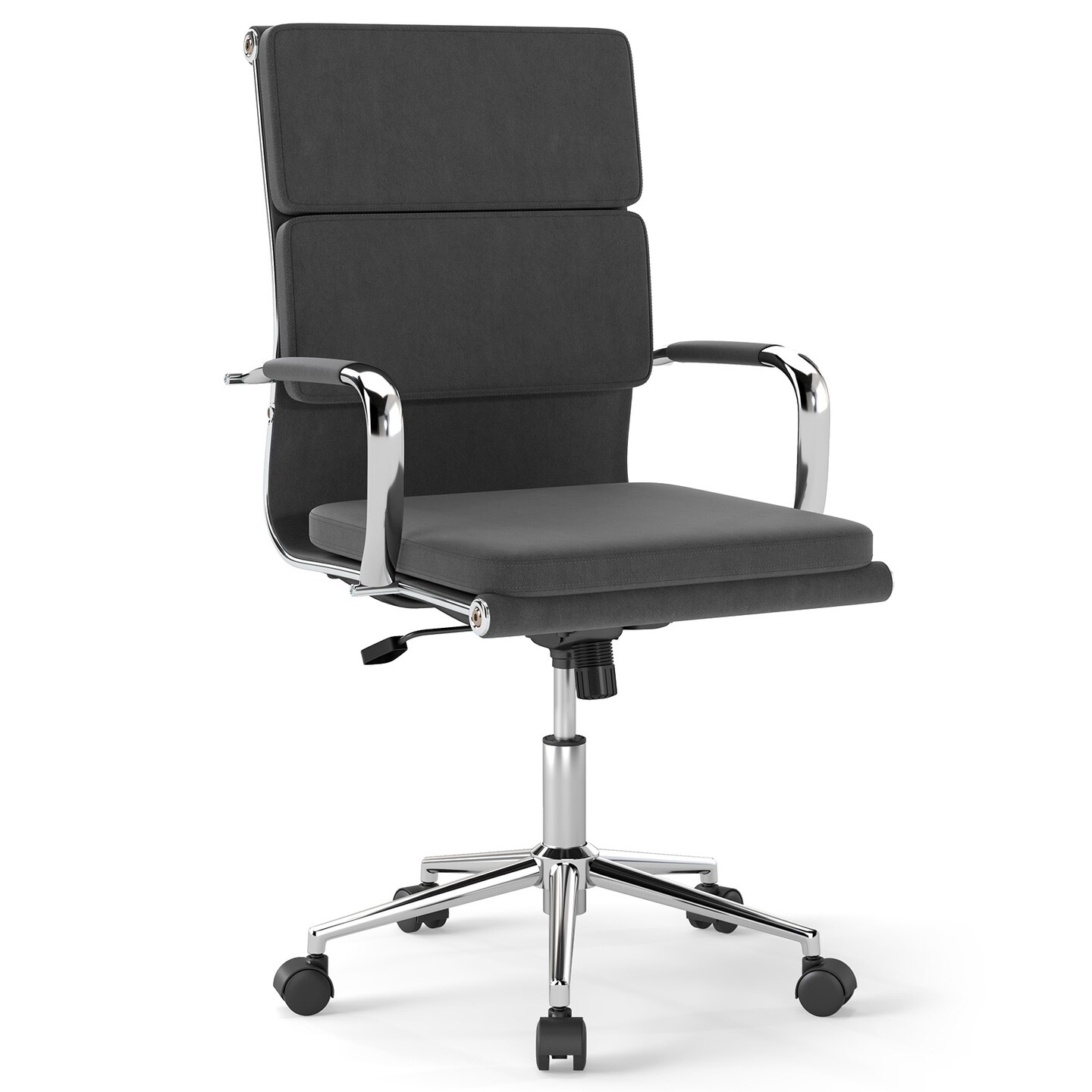 Office Desk Chair Ergonomic Height-Adjustable Seat Rocking Backrest 330 lbs