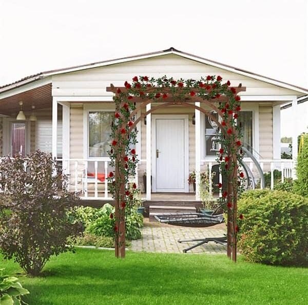 Wooden Garden Arch Pergola Trellis for Climbing Plants
