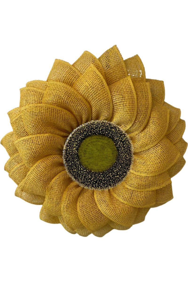 7&#x22; Sunflower Flower Center: Yellow/Black
