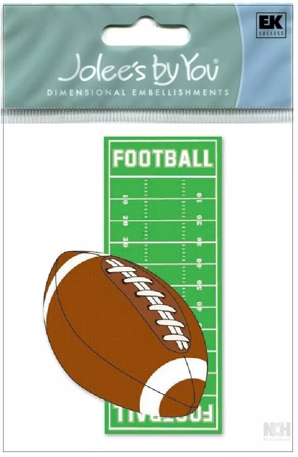 Jolee&#x27;s Boutique Football And Field Dimensional Stickers