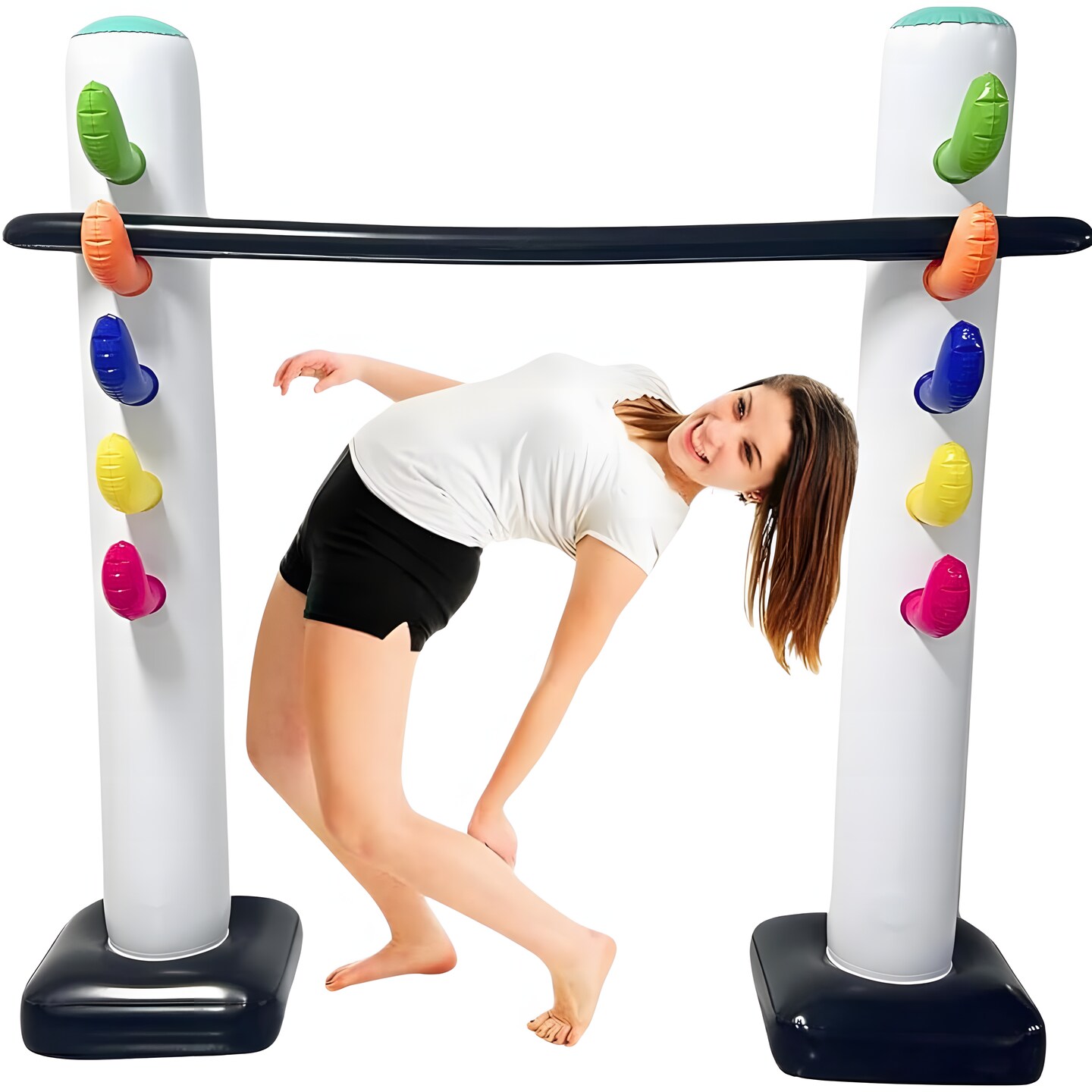4E&#x27;s Novelty Inflatable Limbo Game &#x2013; 62&#x22;&#x22; Limbo Stick for Kids Party &#x26; Outdoor Party Games