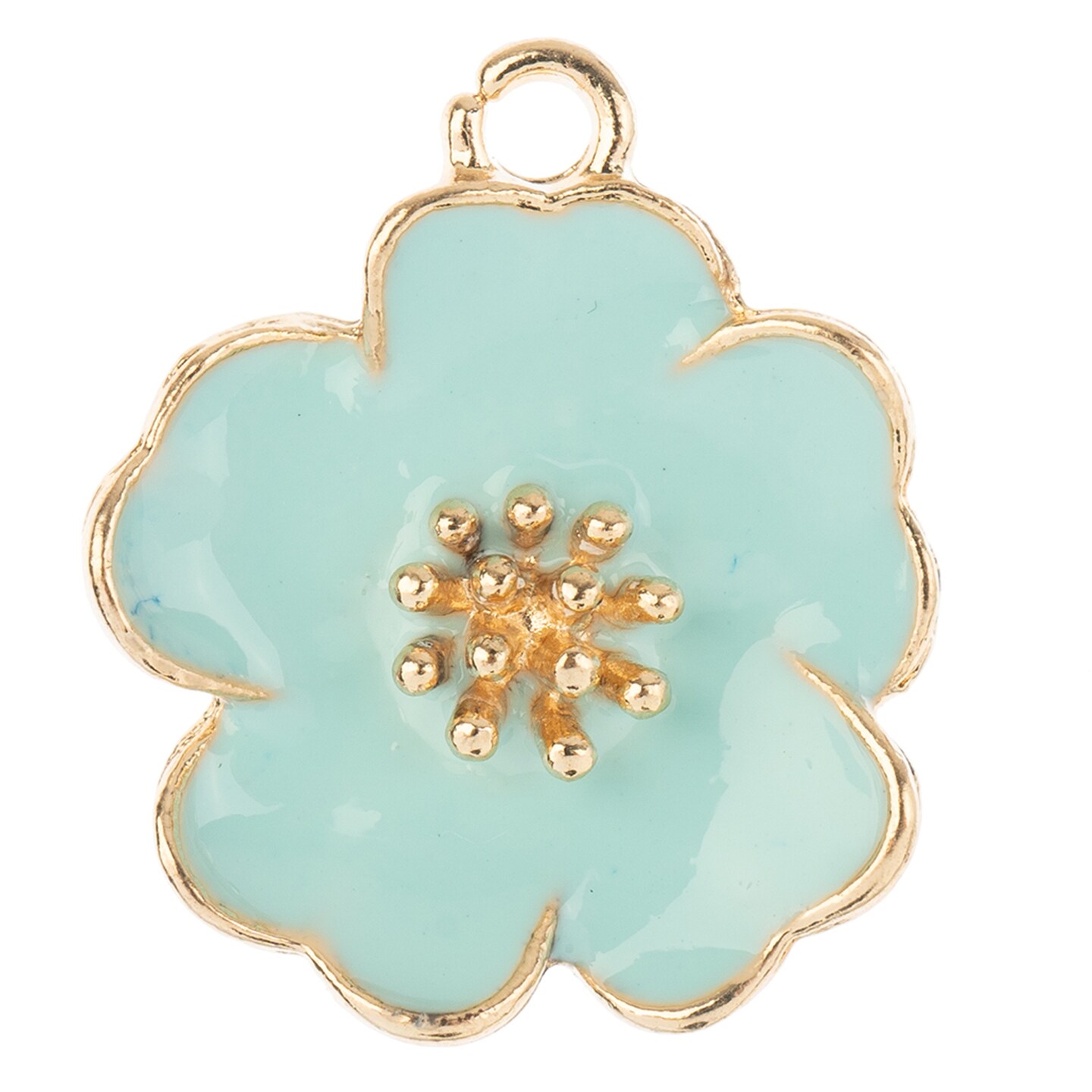 John Bead Sweet & Petite 20x24mm Large Flower Charms, 4pcs