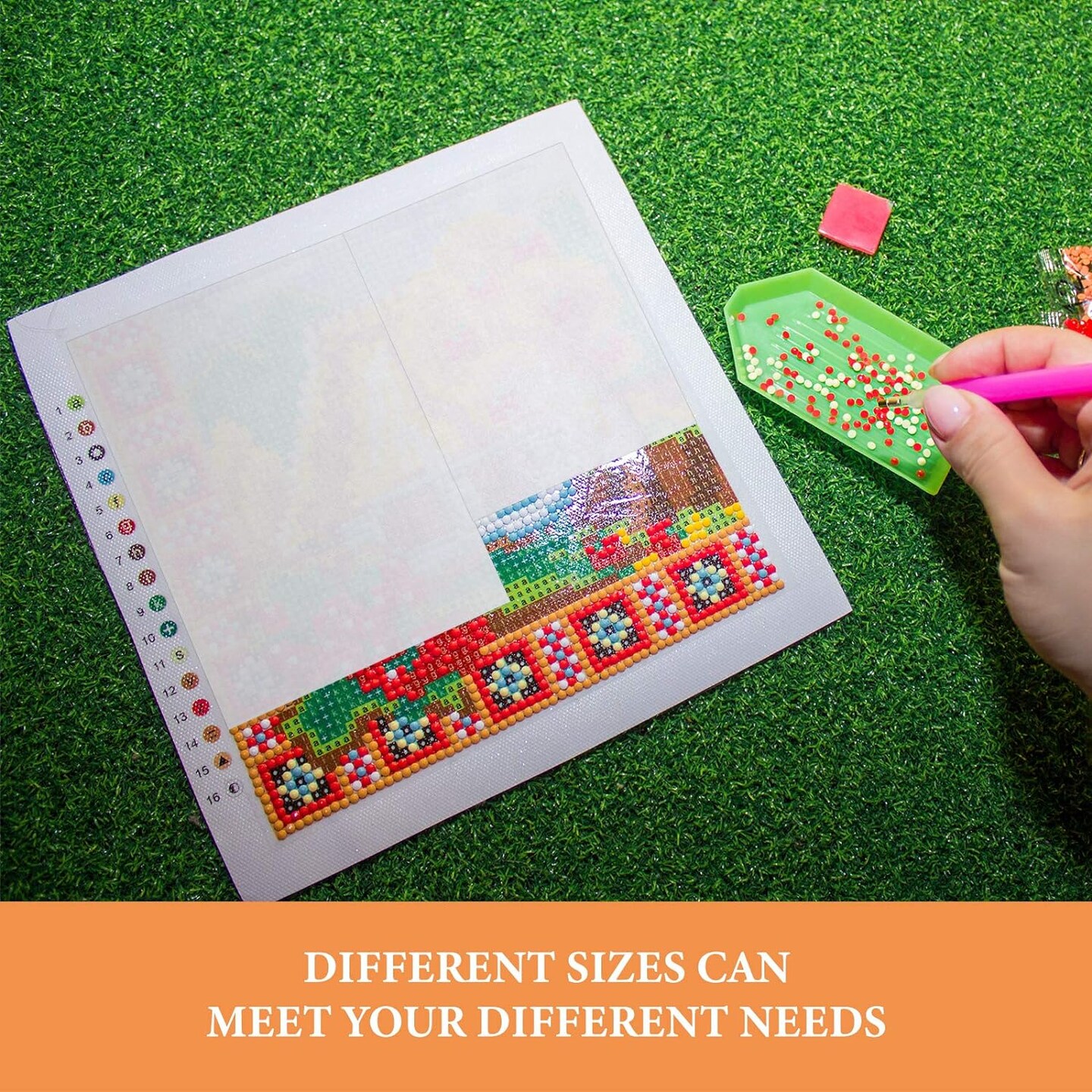 Diamond Art Paper Covering Double-Sided Non-Stick Replacement Cover Sheets Painting Accessories and Tool 16 x 12 cm and 15 x 10 cm