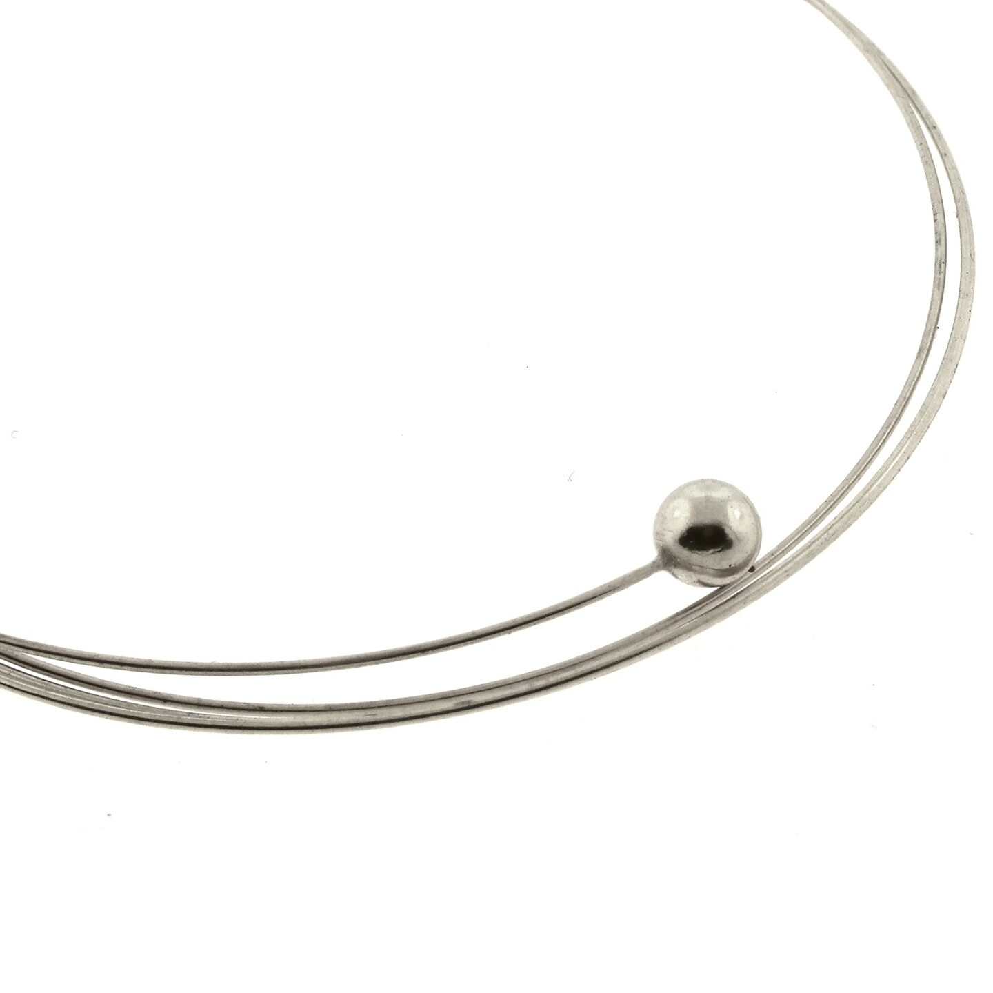 The Beadsmith Memory Wire End Caps – Round, Half Drilled Bead – 3mm, 144 Pieces Per Bag, Silver Plated – End Cap for Making Memory Wire Jewelry, Bracelets, Rings and Necklaces