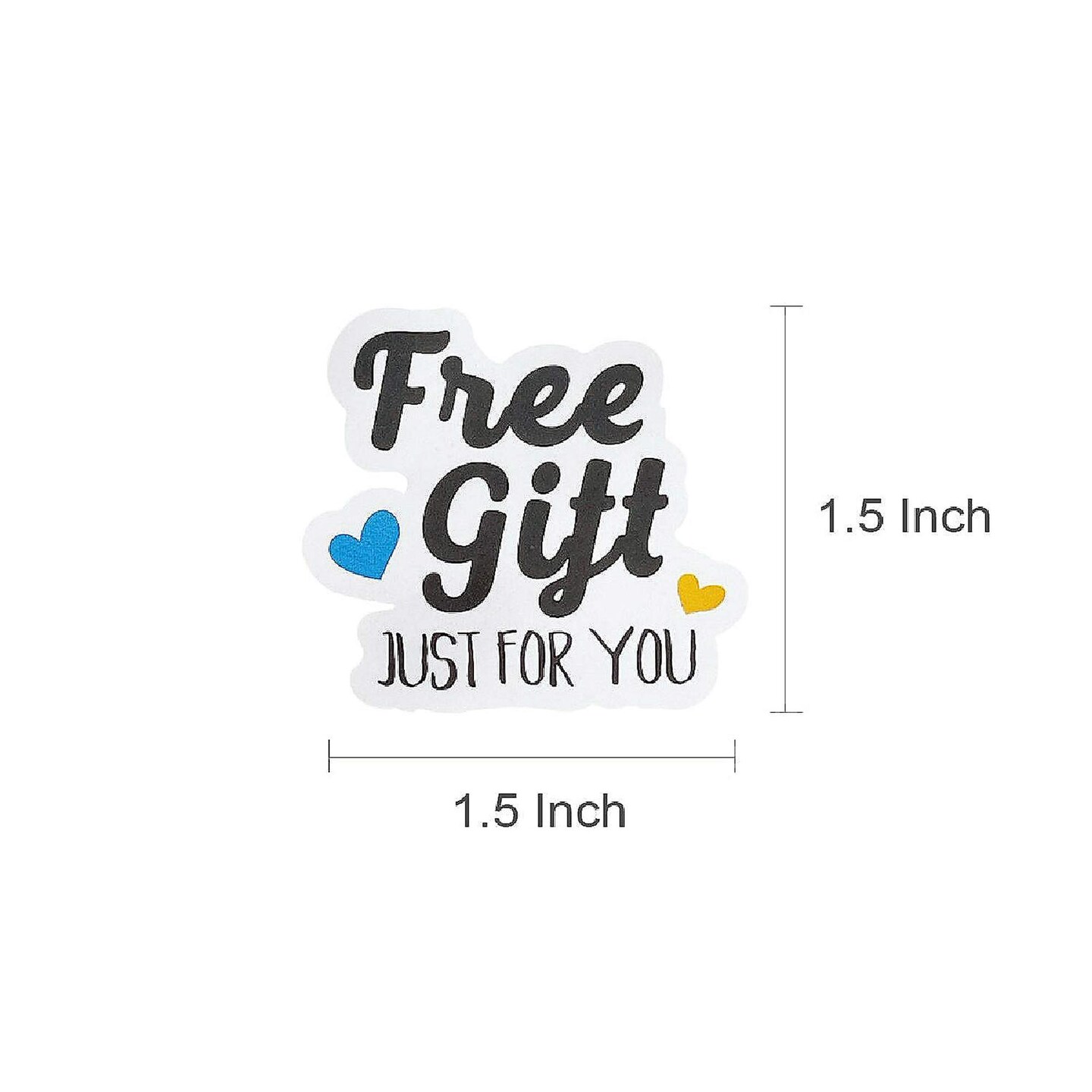 500 Pieces Wrapables Just For You Thank You Stickers Roll 1.5 Inch