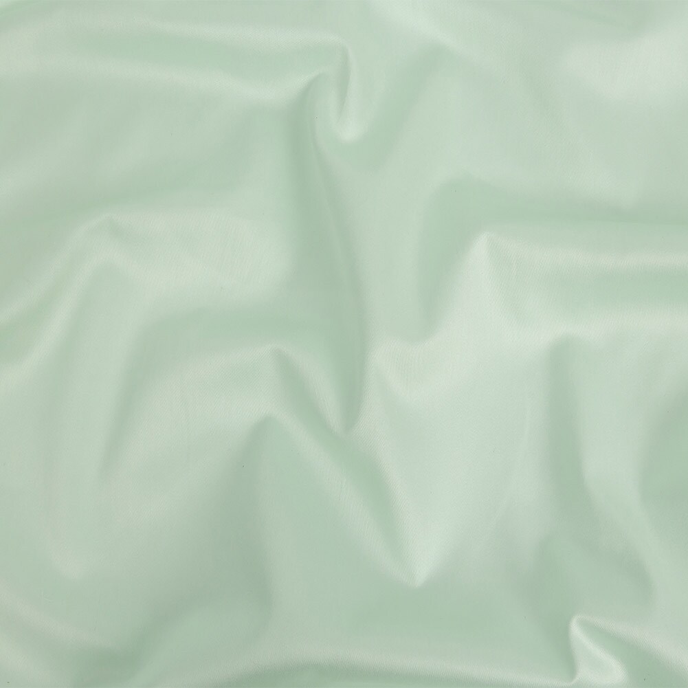 1 Yard Mercerized Organic Egyptian Cotton Shirting - Mint - Ravello Collection 56&#x2019;&#x2019; Width