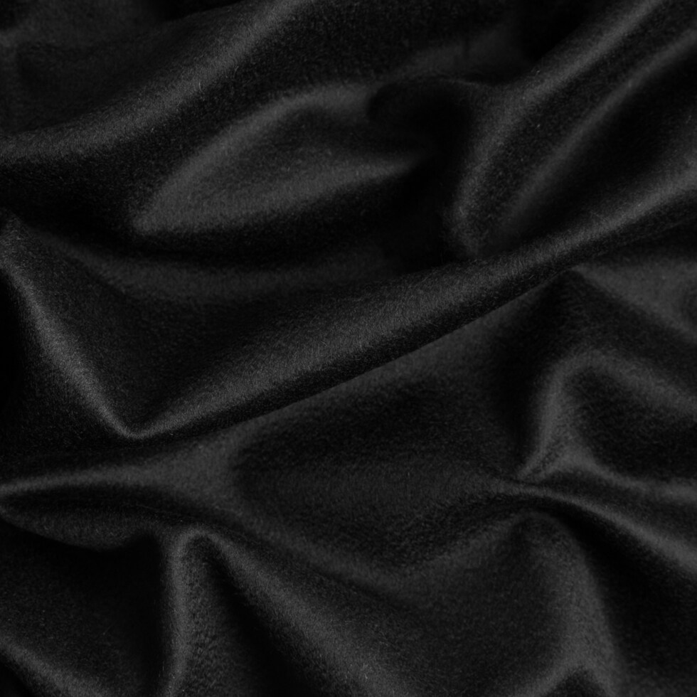 1 Yard Black 100% Cashmere Suiting Fabric Made in Italy 58 Inches Width