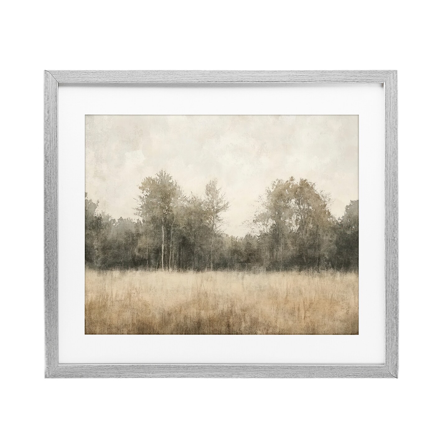 Stupell Industries Neutral Watercolor Woodland Framed Print Under Glass, design by Mona Grace