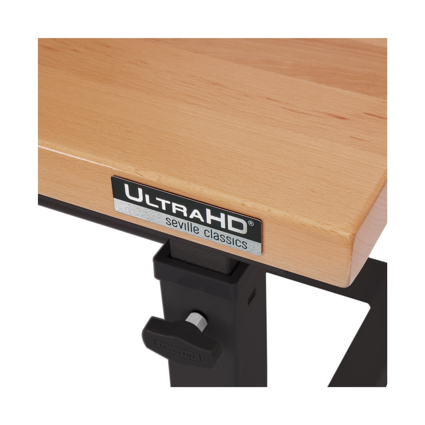 Seville Classics UltraHD Height Adjustable Workbench, 48" W x 24" D x 28.5" to 42" H