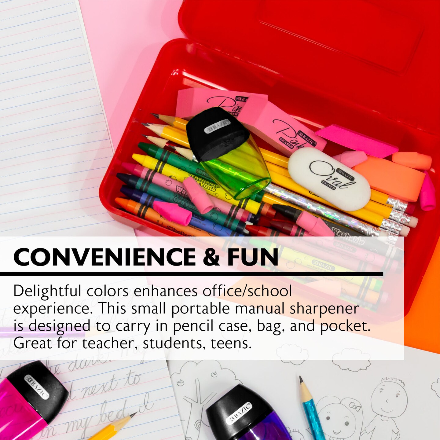 BAZIC Axel Sharpener w/ Receptacle