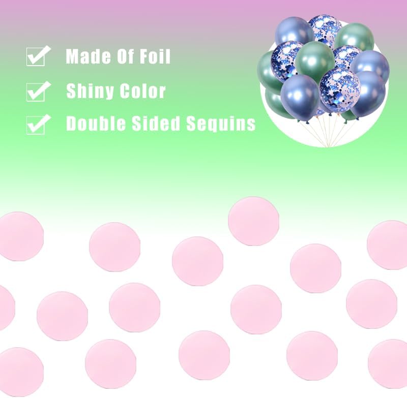 Confetti Round Glitter Table Confetti Dots - Pink