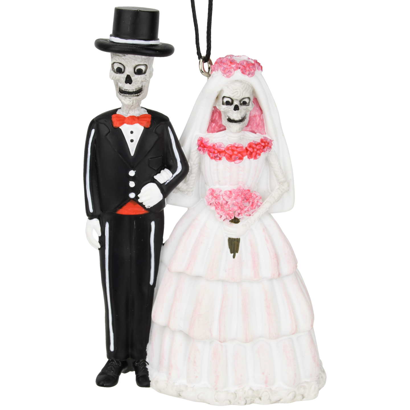 Tree Buddees Death Do Us Part Skeleton Ornament or Wedding Cake Topper Spooky Bride & Groom