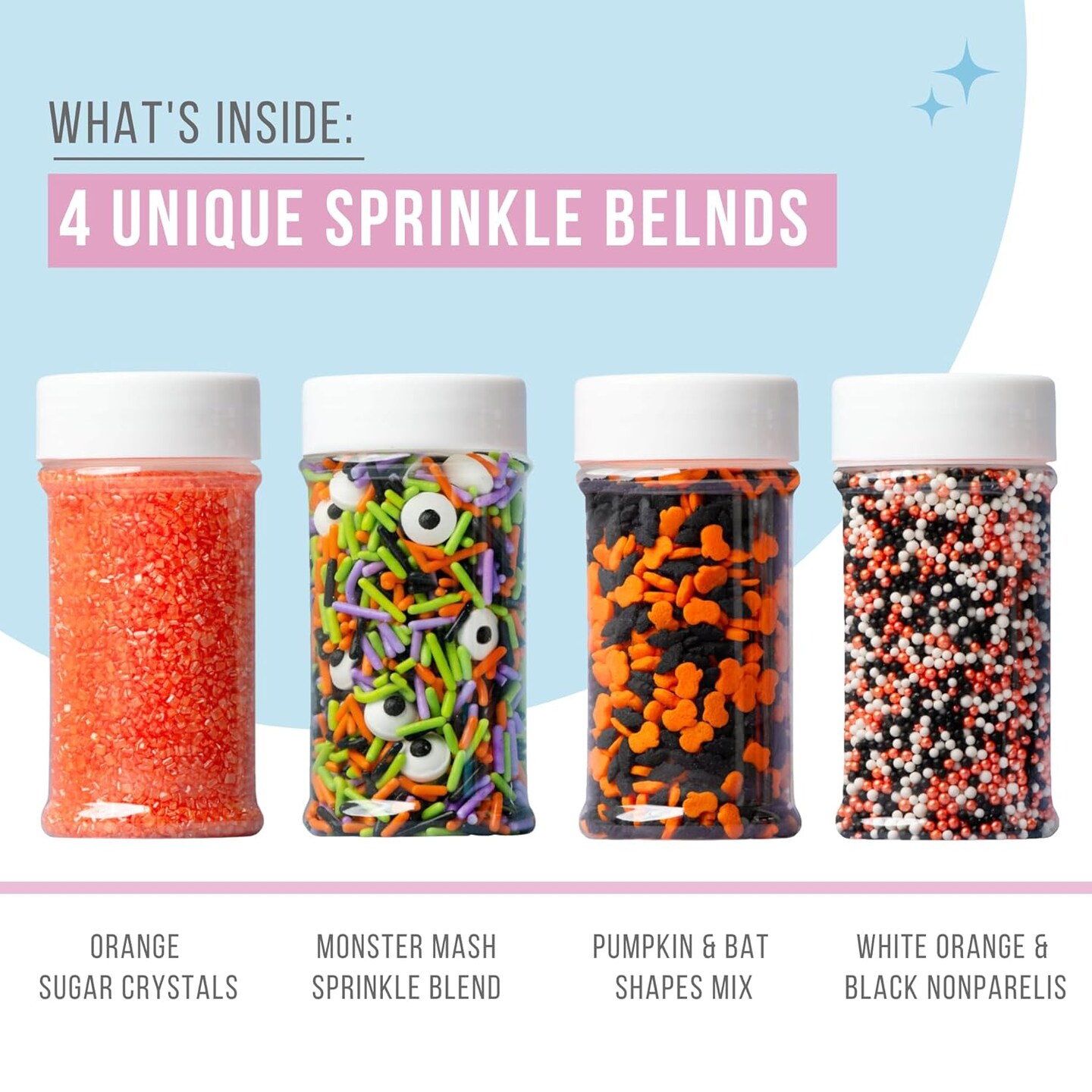 Halloween Sprinkles Edible Sprinkle Mix Perfect for Cake Decorations