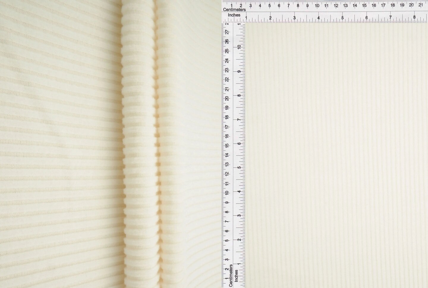 1 Yard Rib Interlock Fleece Solid Fabric 290 GSM Polyester Rayon Blend 58" Width