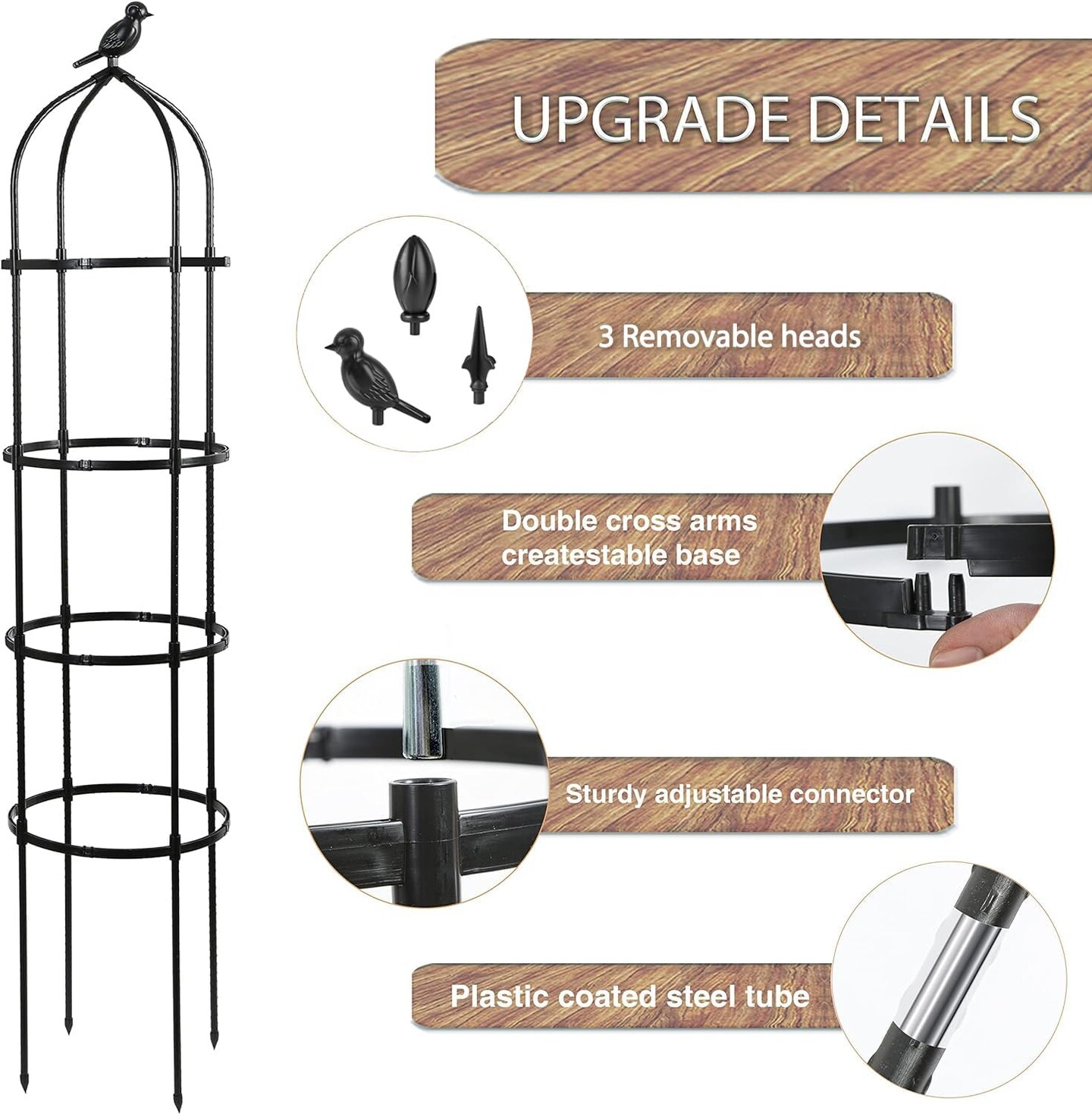 6 Feet Garden Trellis for Climbing Plants